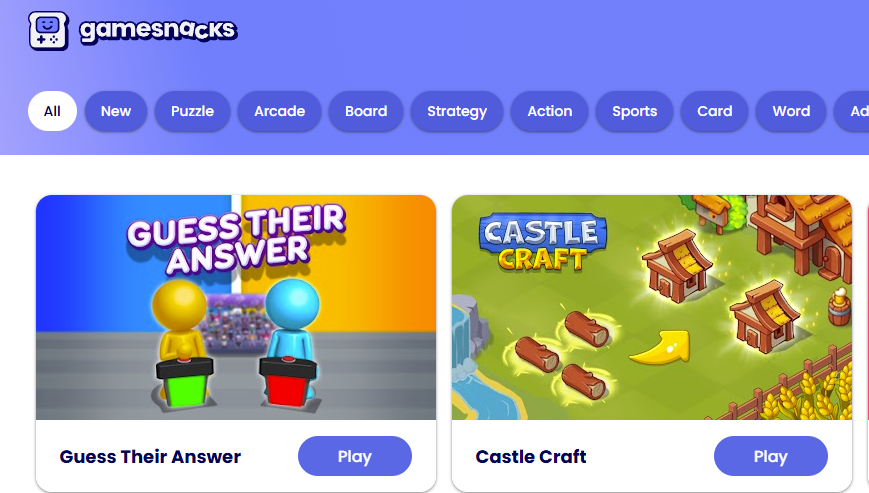 GameSnacks preview